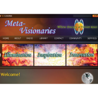 Website and Logo for Meta-Visionaries by Debbie Edwards